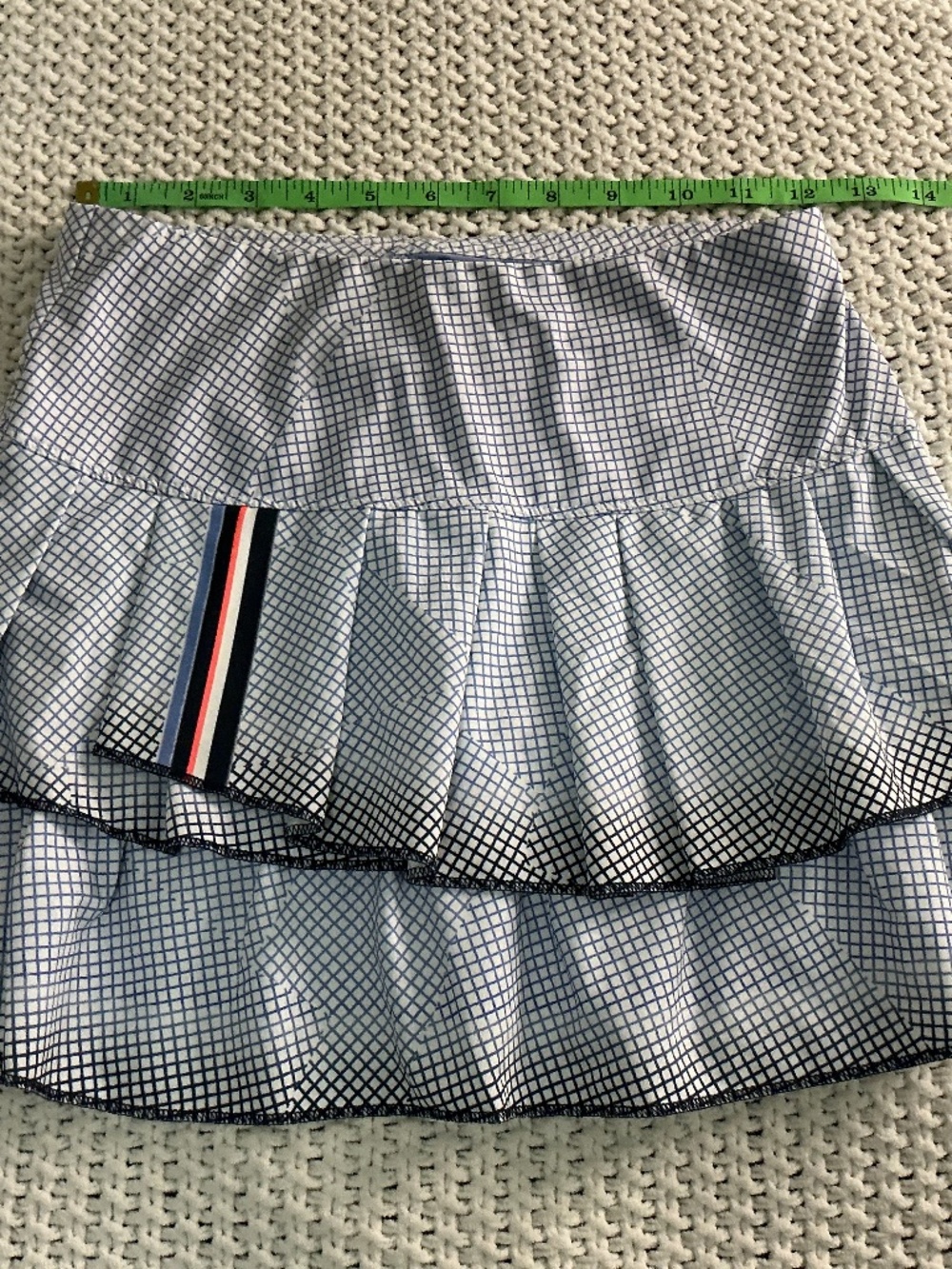 LUCKY IN LOVE OUTFIT, WOMAN SIZE XS (0-2) WITH RUFFLED SKORT AND COLORFUL TANK